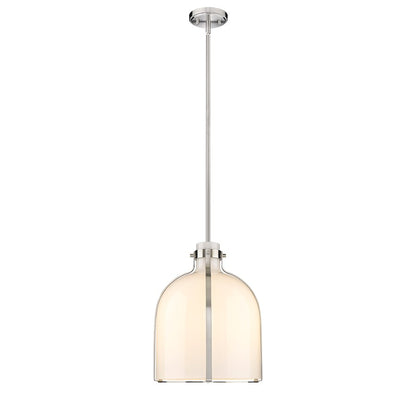 1 Light Chandelier, White Opal