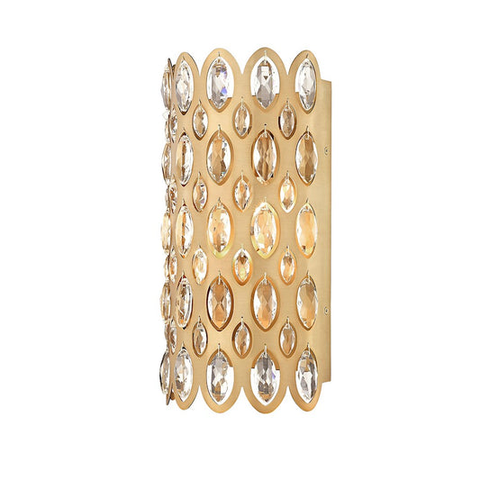 Z-Lite Dealey 2 Light Wall Sconce, Heirloom Brass/Heirloom Brass - 822-2S-HB