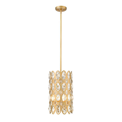 Z-Lite Dealey 3 Light Pendant, Heirloom Brass/Heirloom Brass - 822P9-HB