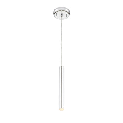 Z-Lite Forest 1 Light 12" Mini Pendant, Chrome - 917MP12-CH-LED