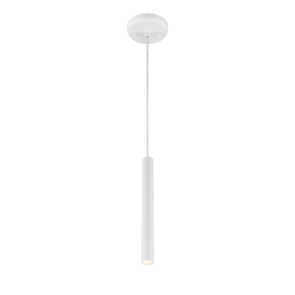 Z-Lite Forest 1 Light Mini Pendant, Matte White/Matte White - 917MP12-WH-LED