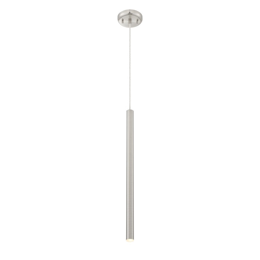 Z-Lite Forest 1 Light 24" Mini Pendant, Nickel - 917MP24-BN-LED