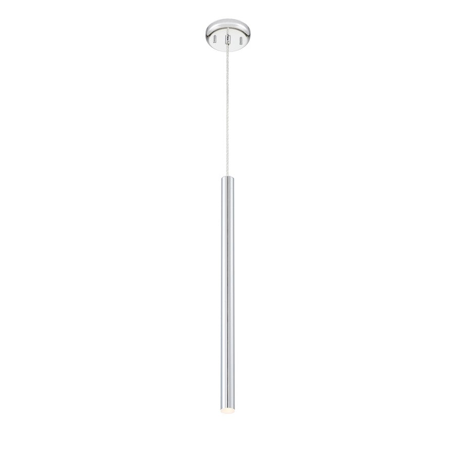 Z-Lite Forest 1 Light 24" Mini Pendant, Chrome - 917MP24-CH-LED