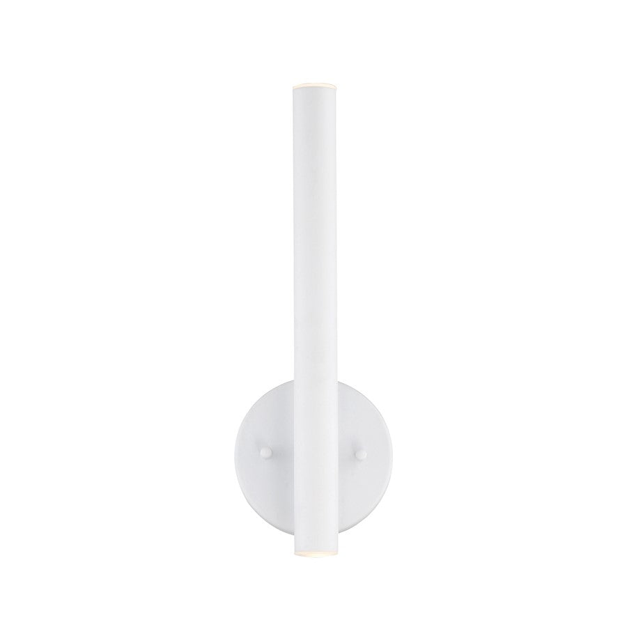 Z-Lite 2 Light Forest 14" Wall Sconce, Matte White - 917S-WH-LED