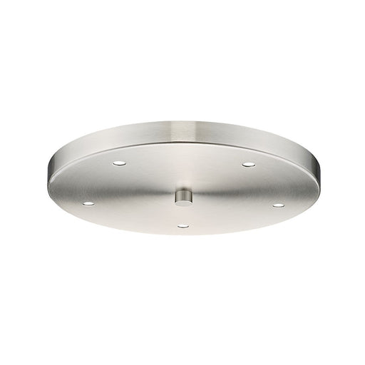 Z-Lite Multi Point Canopy 5 Light 12" Ceiling Plate, Brushed Nickel - CP1205R-BN