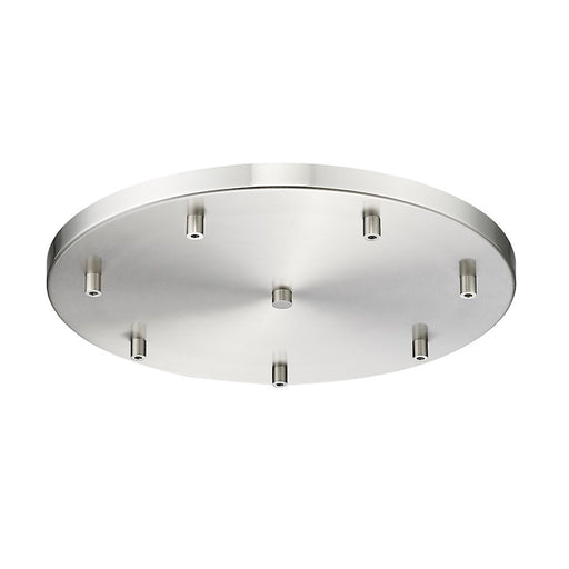 Z-Lite Multi Point Canopy 7 Light 18" Ceiling Plate, Brushed Nickel - CP1807R-BN