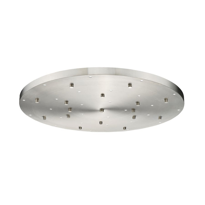 Z-Lite Multi Point Canopy 27 Light Ceiling Plate, Brushed Nickel - CP3627R-BN