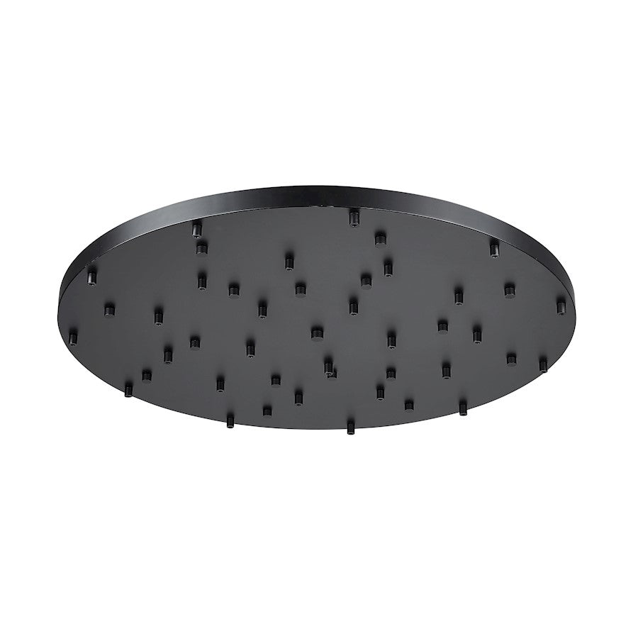 Z-Lite Multi Point Canopy 27 Light Ceiling Plate, Matte Black - CP3627R-MB