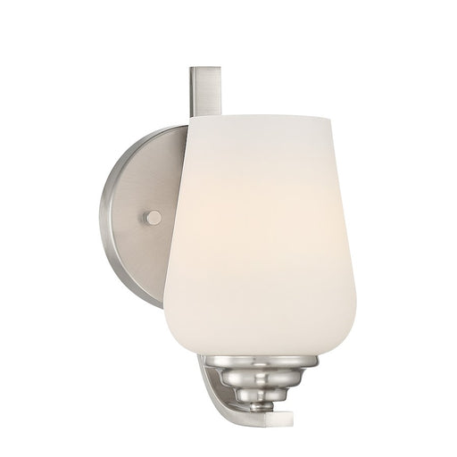 Minka Lavery Shyloh 1 Light Wall Sconce in Brushed Nickel - 1921-84