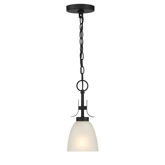 Minka Lavery Kaitlen 1 Light Pendant/Semi Flush in Coal - 4881-66A