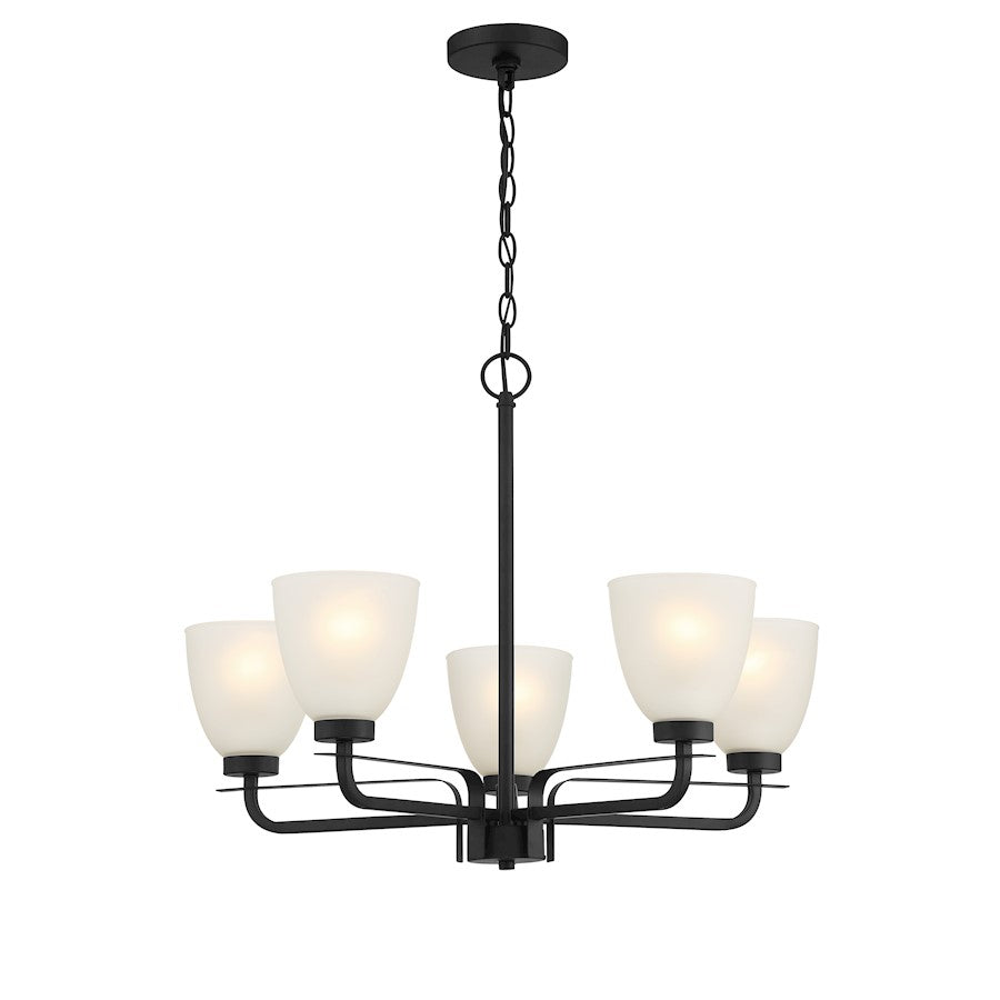 Minka Lavery Kaitlen 5 Light Chandelier in Coal - 4885-66A