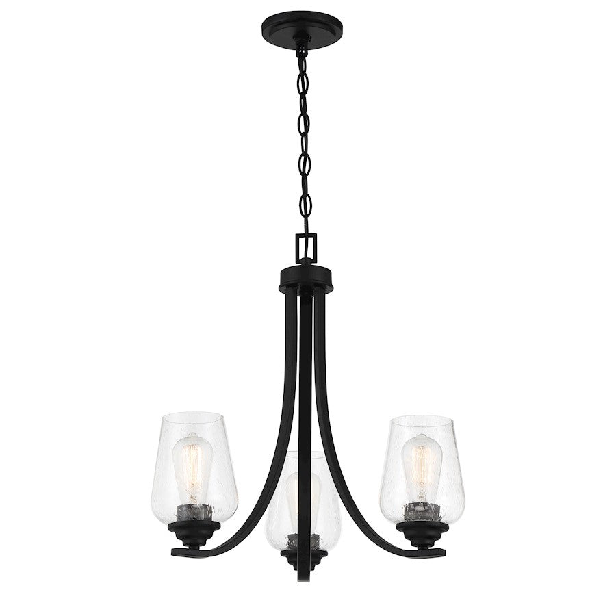 Minka Lavery Shyloh 3 Light Chandelier Fixture in Coal - 4923-66A