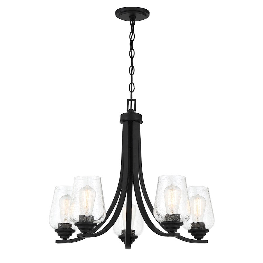 Minka Lavery Shyloh 5 Light Chandelier Fixture in Coal - 4925-66A