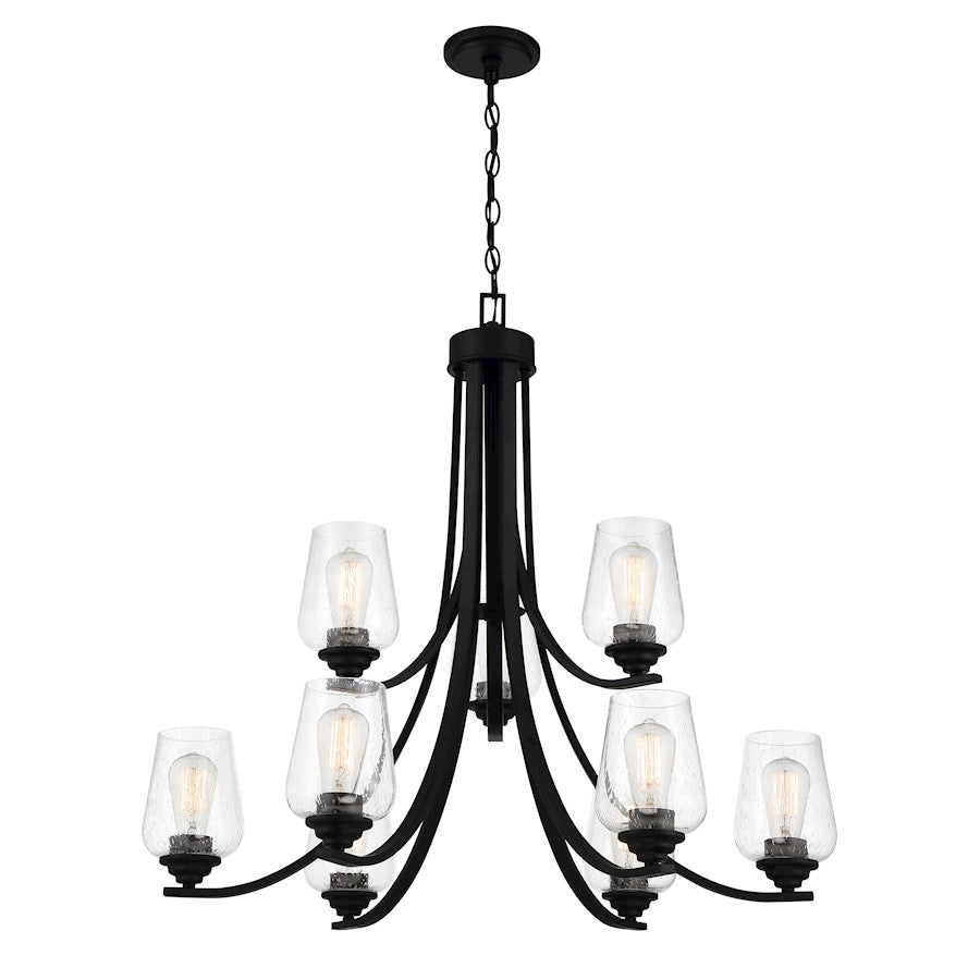 Minka Lavery Shyloh 9 Light Chandelier Fixture in Coal - 4929-66A