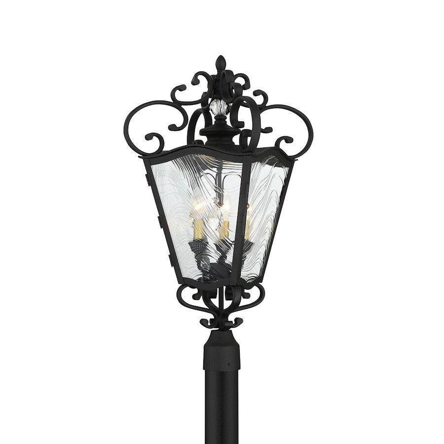 Minka Lavery Brixton Ivy 2 Light Post Lamp, Coal/Honey Gold - 9335-661