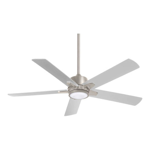 Minka Aire Stout LED 54" Ceiling Fan, Brushed Nickel - F619L-BN