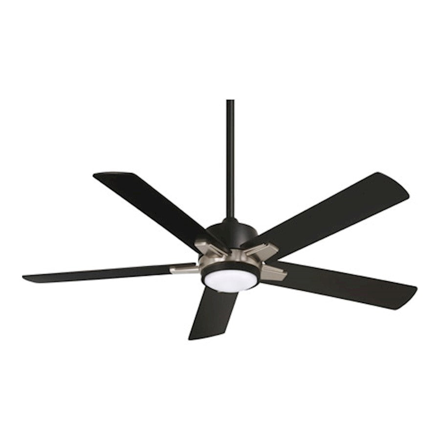 Minka Aire Stout LED 54" Ceiling Fan, Coal - F619L-CL-BN