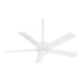 Minka Aire Stout LED 54" Ceiling Fan, Flat White - F619L-WHF