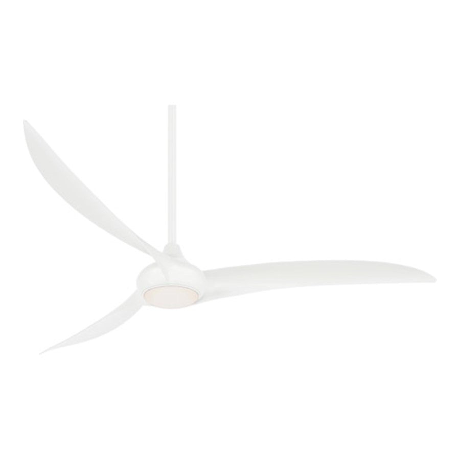 Minka Aire Light Wave LED 65" Ceiling Fan, White - F848-WH