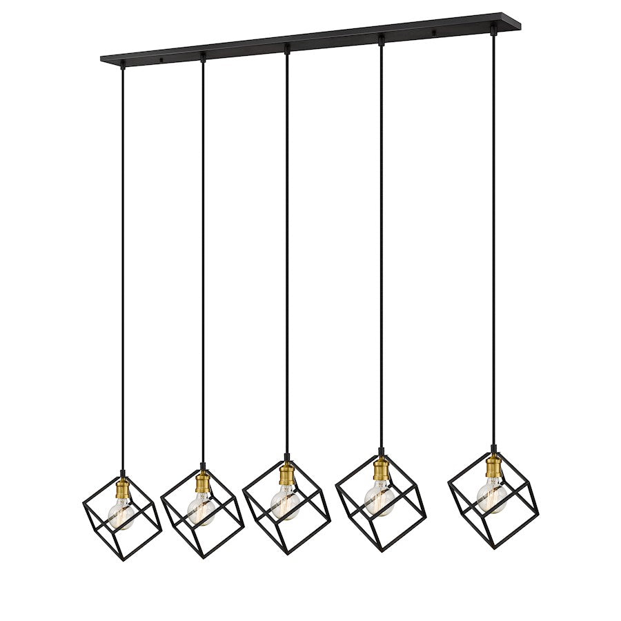 Z-Lite Vertical 5 Light 11" Island/Billiard